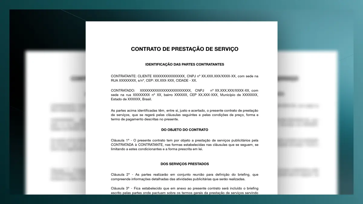 Modelo de contrato de prestacao de servico