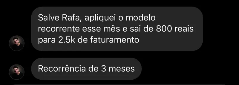 Depoimento de aluno do MR