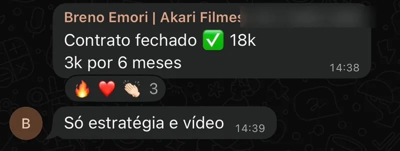 Depoimento de aluno do MR
