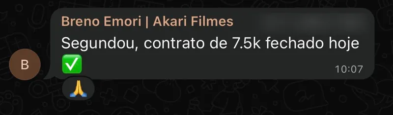 Depoimento de aluno do MR